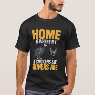 Camiseta Fãs de Galinha D'angola Fazenda Galinha Penas Gali