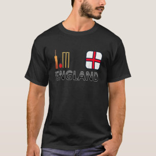 Camiseta Fãs de Inglaterra Equipe de Críquete Fãs de Inglês