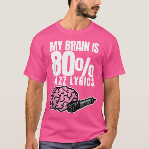 Camiseta Fãs De Letras Jazz Com Citação Baseada Em Música J