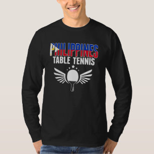 Camiseta Fãs de Tênis de Mesa das Filipinas Ping Pong Filip