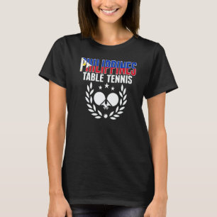 Camiseta Fãs de Tênis de Mesa das Filipinas Ping Pong Filip