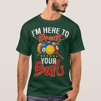 Camiseta Fãs do jogador de Piscina Engraçado Billiards Pres
