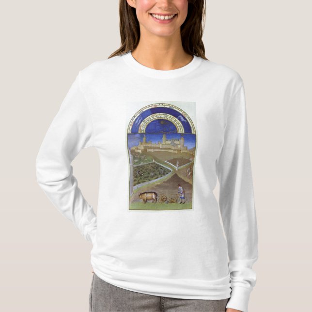 Camiseta Fascimile de março: Camponeses no trabalho (Frente)