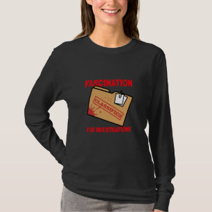 CAMISETA FASCINAÇÃO POR INVESTIGAÇÕES VERDADEIRAMENTE AMOR 
