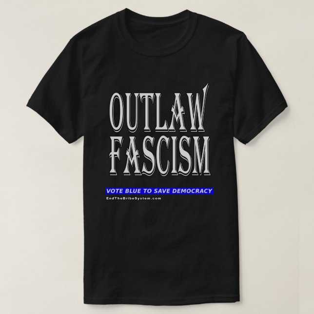 Camiseta Fascismo fora da lei (Frente do Design)