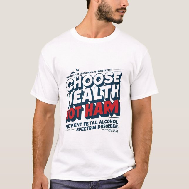 Camiseta Fasd (Evitar Perturbação Do Espectro Do Álcool Fet (Frente)