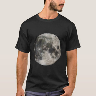 Camiseta Fase da Lua Cheia Amor Espaço Fotografia Astronomi
