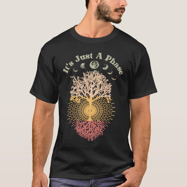 Camiseta Fase da Lua dizendo que é apenas um retrato de fas (Frente)