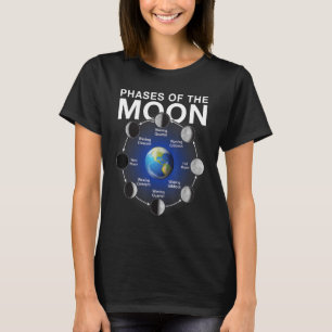 Camiseta Fases do Espaço da Fase da Lua da Lua