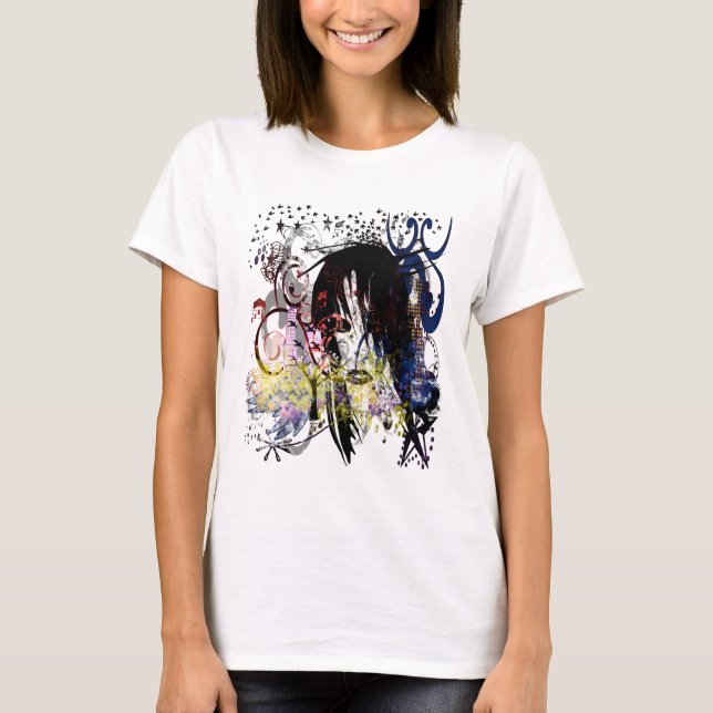 Camiseta Fashion Diva Swirled (Frente)