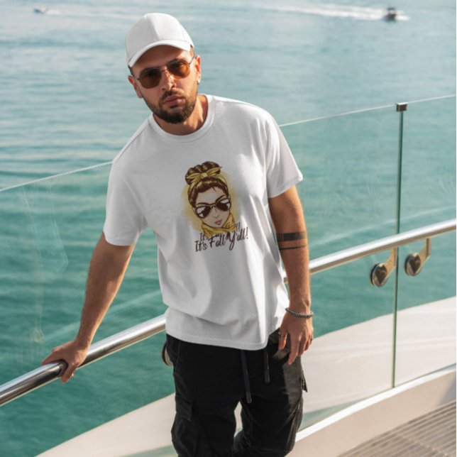 Camiseta Fashion Woman Fall Season (Criador carregado)