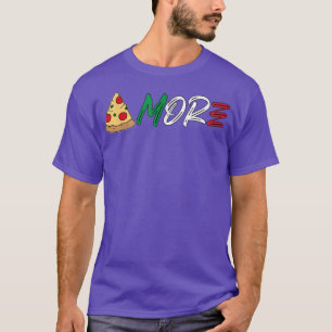 Camiseta Fast Comida Pizza Itália Fatia Mais Itália Amor Di