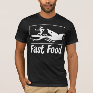 Camiseta Fast food blanc