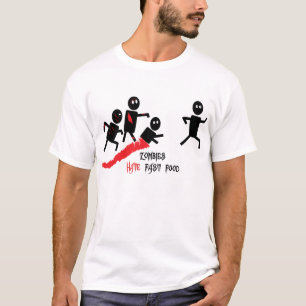 Camiseta Fast food do ódio dos zombis