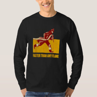 Camiseta Faster Than Flame Firefighter First Responders Fir
