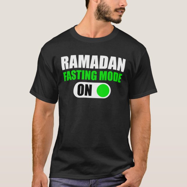 Camiseta Fasting Mode On Ramadan Kareem Ramadan Mubarak Mon (Frente)