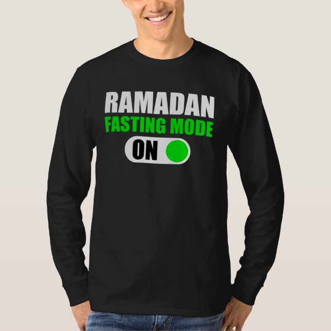 Camiseta Fasting Mode On Ramadan Kareem Ramadan Mubarak Mon (Frente)