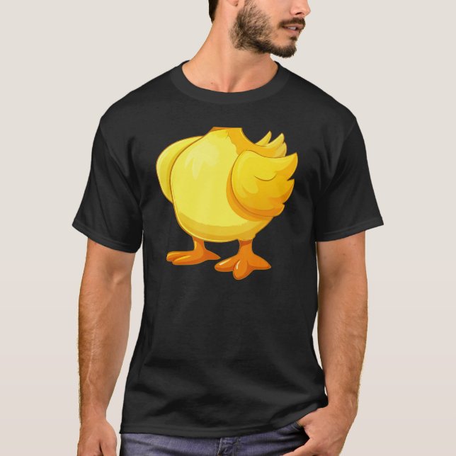 Camiseta fat cute yellow duck body costume halloween cospla (Frente)