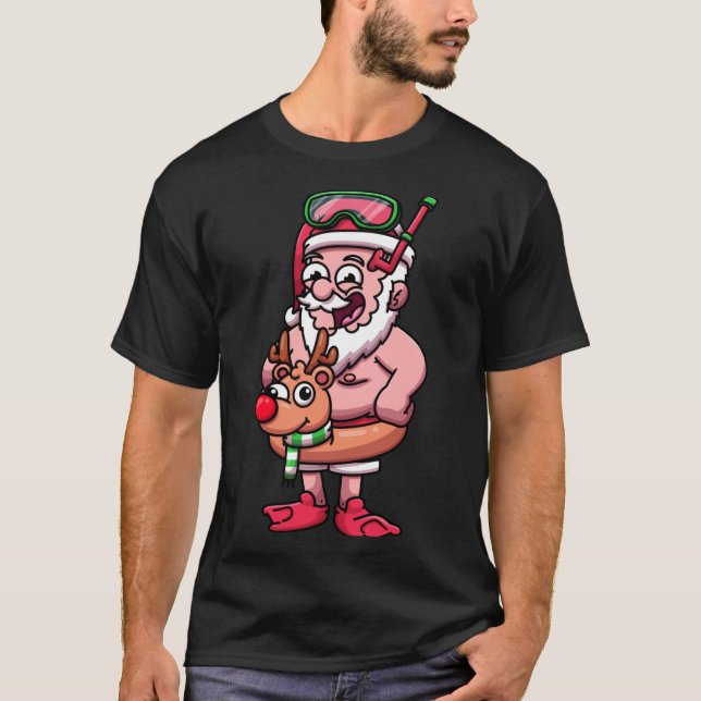 Camiseta Fat Santa In Scuba Outfit  Active T-Shirt (Frente)
