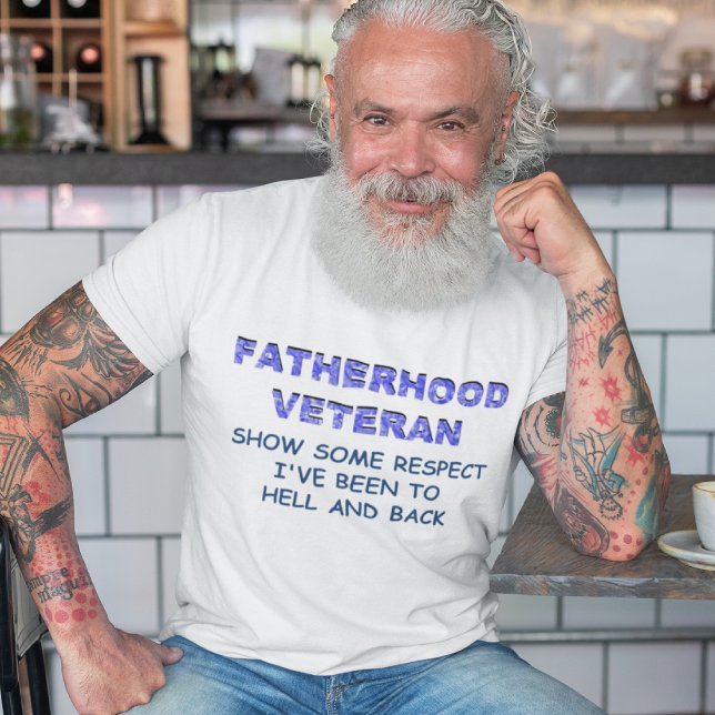 CAMISETA FATERHOOD VETERAN, MOSTRE ALGUM RESPEITO (Criador carregado)