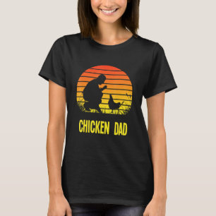 Camiseta Fath do Proprietário de Galinha Retro Sunset Farme
