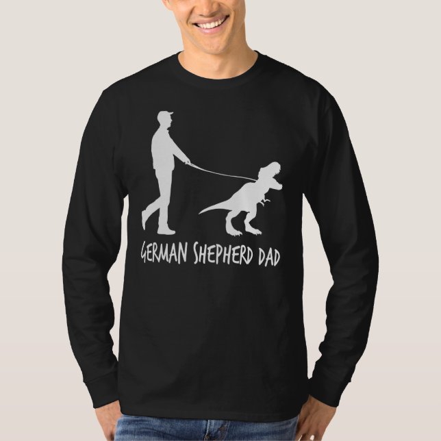 Camiseta Fath dos Proprietários do Gsd Dinossaur do Pai do  (Frente)