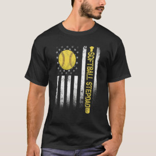 Camiseta Fath Indignado com a bandeira americana Softball S
