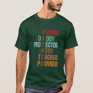 Camiseta FATHER Acronyme Design Significando Arte de Palavr