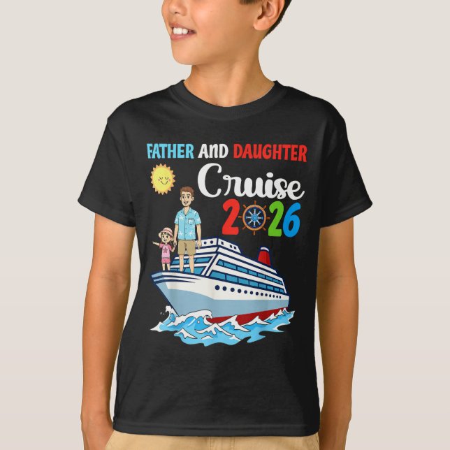 Camiseta Father &amp; Daughter Cruise 2026 Family Vacation  (Frente)