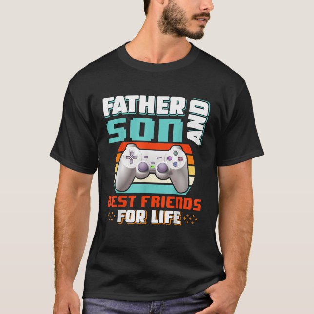 Camiseta Father And Son Best Friends For Life Father s Day  (Frente)