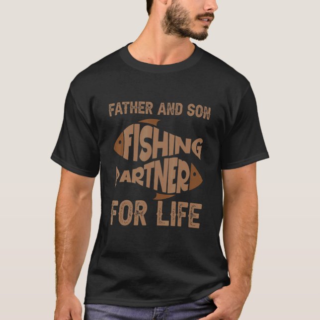 Camiseta Father and son fishing partners for life 1 (Frente)