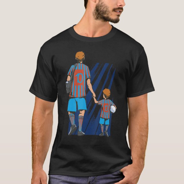 Camiseta Father And Son Soccer Fans T-Shirt (Frente)