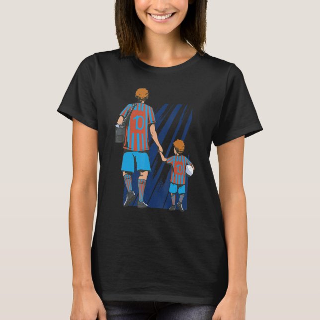Camiseta Father And Son Soccer Fans T-Shirt (Frente)