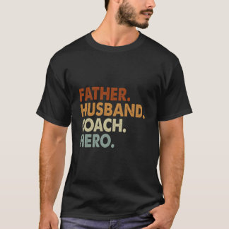 Camiseta Father Husband Coach Hero