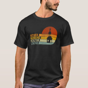 Camiseta Father Husband Realtor Legend Retro Realtor Dad Fa