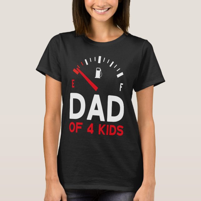 Camiseta Father of 4 children Father's Day Dad (Frente)