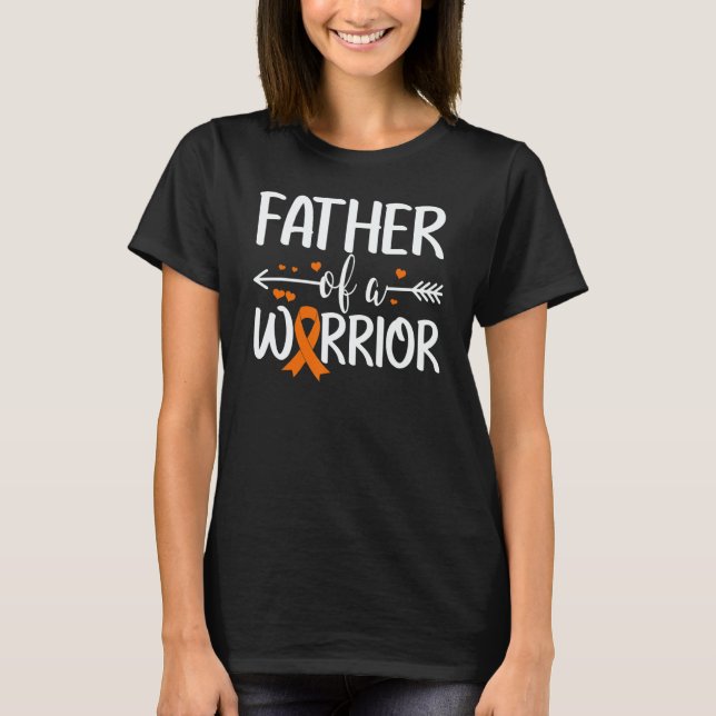 Camiseta Father Of A Leukemia Warrior Matching Family (Frente)