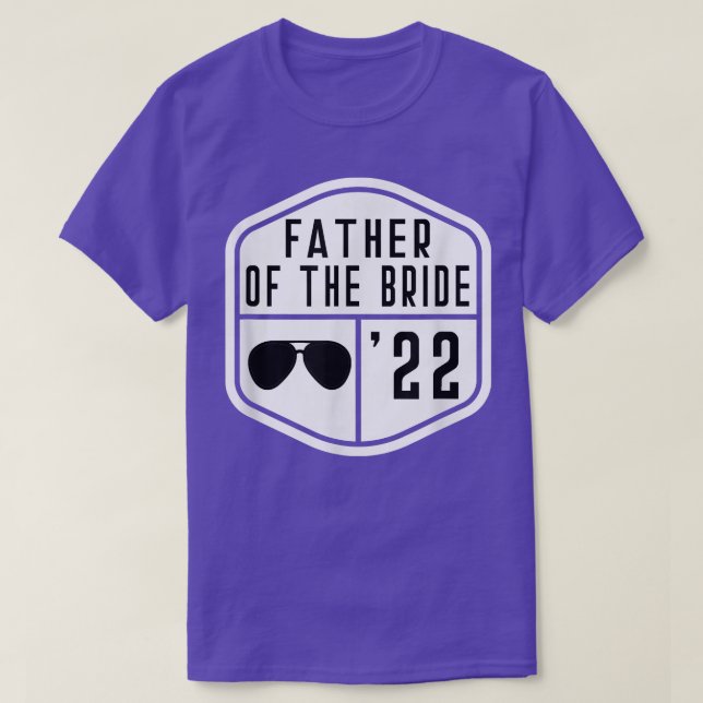 Camiseta Father of the Bride Est 2022 Bachelor Wedding Dad  (Frente do Design)