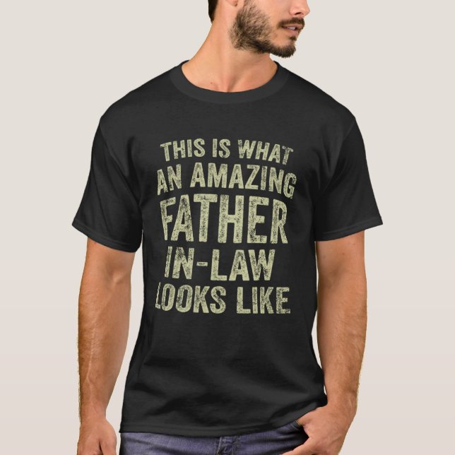 Camiseta Father s Day From Daughter In Law Dad in Law From  (Frente)