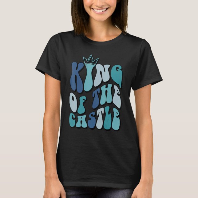 Camiseta Father s day  quote King of the castle dad best fa (Frente)
