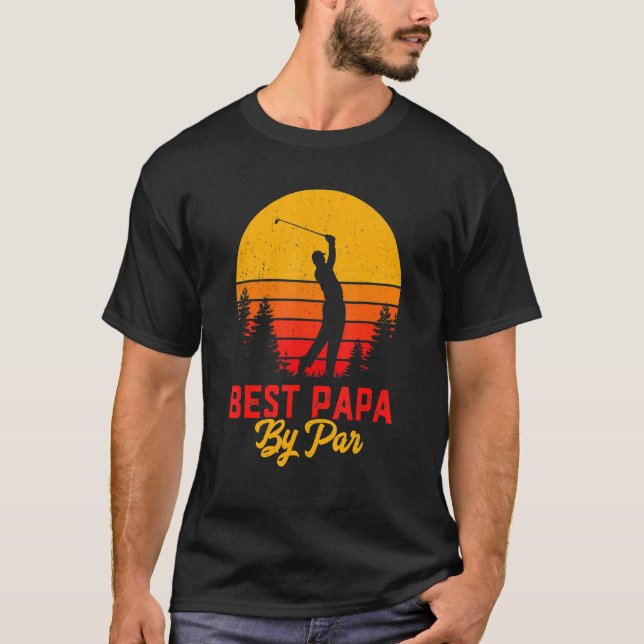 Camiseta Father's Day  Best Papa By Par Golf Love (Frente)
