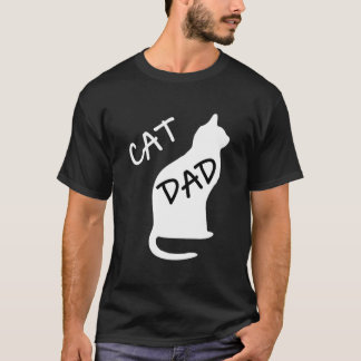 Camiseta Fathers Day Cat Dad