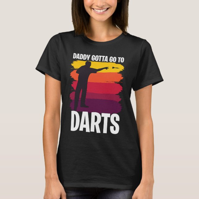 Camiseta Father's Day  Dart Playing Dad 1 (Frente)