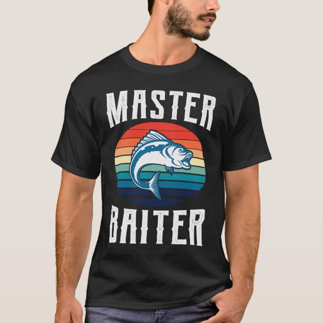 Camiseta Father's Day Fishing Fisherman Baiter Rod  2 (Frente)