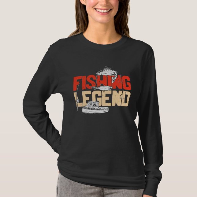 Camiseta Father's Day Fishing Fisherman Rod Angler  2 (Frente)