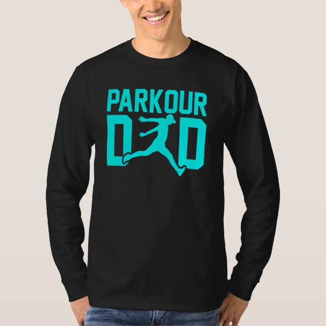 Camiseta Father's Day Free Running Traceur Daddy Parkour Da (Frente)