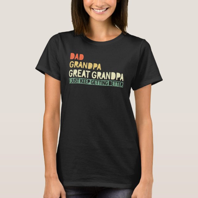 Camiseta Fathers day from Grandson toddler Dad Grandpa Grea (Frente)
