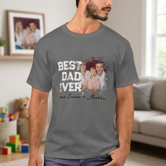 Camiseta Father's Day Gift T-Shirt, Best Dad Ever Tee