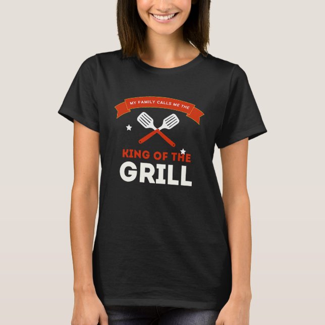 Camiseta Father's Day  King Of The Grill (Frente)