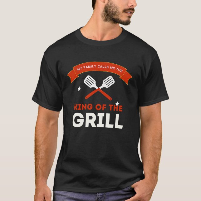 Camiseta Father's Day  King Of The Grill (Frente)